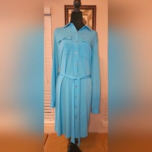 Calvin Klein size L Baby Blue dress.